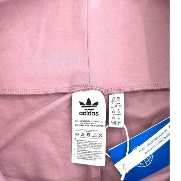 Adidas Originals Tonal 3-Stripes Leggings Magic Mauve XL โ New With Tags - Picture 11 of 15